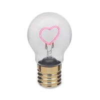 Kép 2/6 - LUMIGLOW LED-es villanykörte dekoráció, neon fukszia
