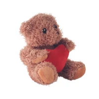 Kép 2/4 - CUDDLE Plüss mackó szívvel, piros
