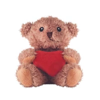 Kép 1/4 - CUDDLE Plüss mackó szívvel, piros