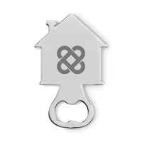 Kép 4/5 - MYHOUSE Ház alakú üvegnyitó, matt ezüst