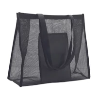 Kép 1/5 - LIMP RPET hálós bevásárlótáska, fekete