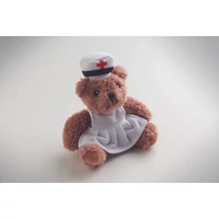 Kép 4/4 - NURSE Plüss mackó nővér, fehér
