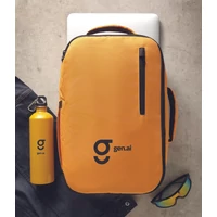 Kép 6/14 - FLYSAFE Kabinméretű hátizsák, ochre
