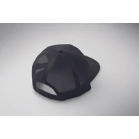 Kép 5/6 - BEAD 7 paneles lapos ellenzős sapka, fekete