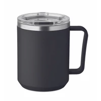 Kép 1/8 - COCOA Duplafalú bögre 400 ml         MO2900, fekete