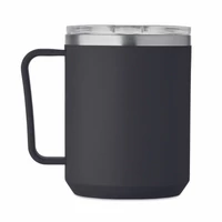 Kép 5/8 - COCOA Duplafalú bögre 400 ml         MO2900, fekete