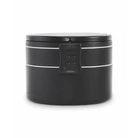 Kép 8/9 - ENSALA PP kétszintes ételdoboz 950 ml, fekete