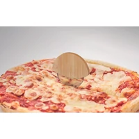 Kép 5/5 - NAPOL Kerek bambusz pizzavágó, fa