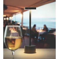 Kép 4/10 - BISTRO Alumínium asztali lámpa, fekete