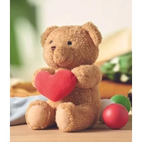 Kép 4/6 - SNUGGLE Plüss mackó szívvel 23 cm, piros