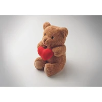 Kép 5/6 - SNUGGLE Plüss mackó szívvel 23 cm, piros