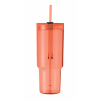 Kép 5/5 - MUGORA RPET pohár 1200 ml, áttetsző narancssárga