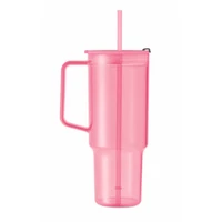 Kép 3/5 - MUGORA RPET pohár 1200 ml, áttetsző rózsaszín