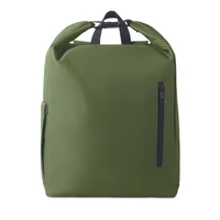 Kép 3/13 - UNITON 15 col rolltop laptop hátizsák, katona zöld