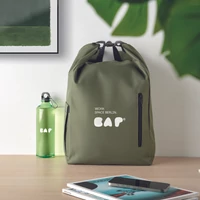 Kép 5/13 - UNITON 15 col rolltop laptop hátizsák, katona zöld