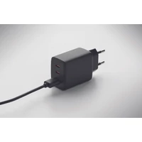 Kép 7/7 - EXTEN EU 2 pólusú fali adapter/töltő, fekete