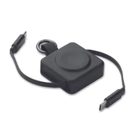 Kép 1/7 - SKILFUL Visszahúzható 100W USB-C kábel, fekete