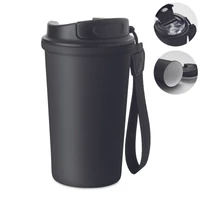 Kép 1/5 - NAKANO Újrahaszn. acél pohár 400ml, fekete