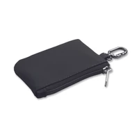 Kép 1/3 - GUARDO PU kulcs-/pénztárca karabiner, fekete