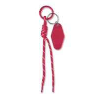 Kép 1/3 - KEYBRAID Fonott zsinóros kulcstartó, piros