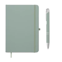 Kép 1/7 - ARCOPEN A5 újrahaszn. PU notesz szett, mentazöld