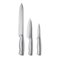 Kép 1/5 - COCINERO Rozsdam. acél késkészlet, 3 db, ezüst