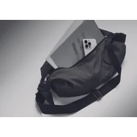 Kép 2/3 - SLING Nylon keresztpántos táska, fekete