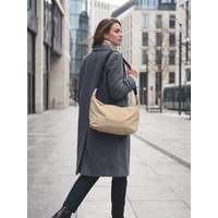 Kép 3/5 - SLING Nylon keresztpántos táska, khaki
