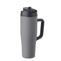 Kép 2/6 - ATLANTA Duplafalú pohár 900 ml, szürke