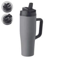 Kép 1/6 - ATLANTA Duplafalú pohár 900 ml, szürke