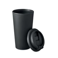 Kép 3/6 - TUESDAY Duplafalú pohár 450 ml, fekete