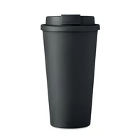 Kép 4/6 - TUESDAY Duplafalú pohár 450 ml, fekete
