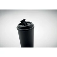 Kép 6/6 - TUESDAY Duplafalú pohár 450 ml, fekete