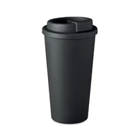 Kép 1/6 - TUESDAY Duplafalú pohár 450 ml, fekete