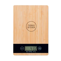 Kép 3/8 - PRECISE Bambusz digit. konyhai mérleg, fa