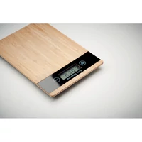 Kép 4/8 - PRECISE Bambusz digit. konyhai mérleg, fa