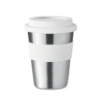 Kép 2/7 - IRMUG Rozsdamentes acél pohár 350ml, fehér