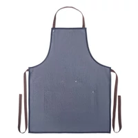 Kép 2/8 - DENIPUR Kötény farmeranyagból, 240 g, kék
