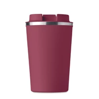 Kép 3/4 - BRACE Duplafalú pohár, 350 ml, bordó