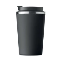 Kép 2/6 - Duplafalú pohár, 350 ml, fekete