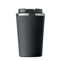 Kép 4/6 - Duplafalú pohár, 350 ml, fekete