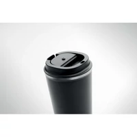 Kép 6/6 - Duplafalú pohár, 350 ml, fekete