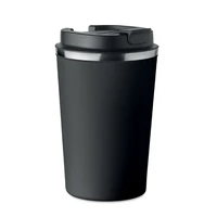 Kép 1/6 - Duplafalú pohár, 350 ml, fekete