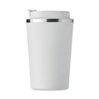 Kép 2/5 - Duplafalú pohár, 350 ml, fehér