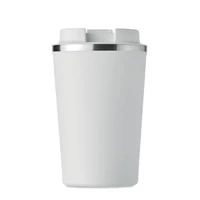 Kép 4/5 - Duplafalú pohár, 350 ml, fehér