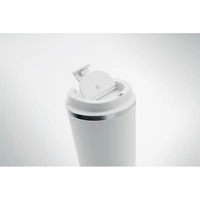 Kép 5/5 - Duplafalú pohár, 350 ml, fehér