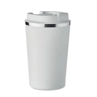 Kép 1/5 - Duplafalú pohár, 350 ml, fehér