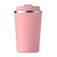 Kép 2/4 - BRACE Duplafalú pohár, 350 ml, babarózsaszín