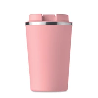 Kép 3/4 - BRACE Duplafalú pohár, 350 ml, babarózsaszín