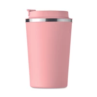 Kép 4/4 - BRACE Duplafalú pohár, 350 ml, babarózsaszín